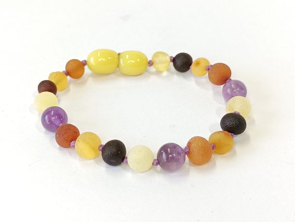 Pulsera Bebé Ámbar y Amatista