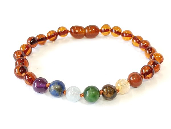 Pulsera Ámbar y 7 Chakras