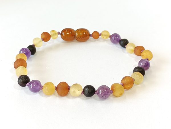 Pulsera Ámbar y Amatista