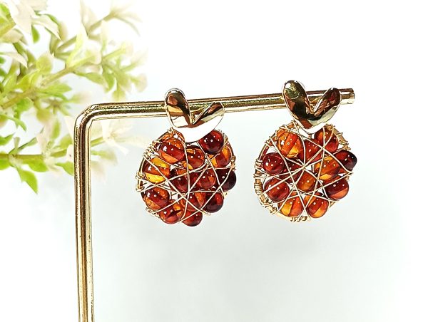 Aros Ámbar Báltico Tono Cognac - Imagen 6
