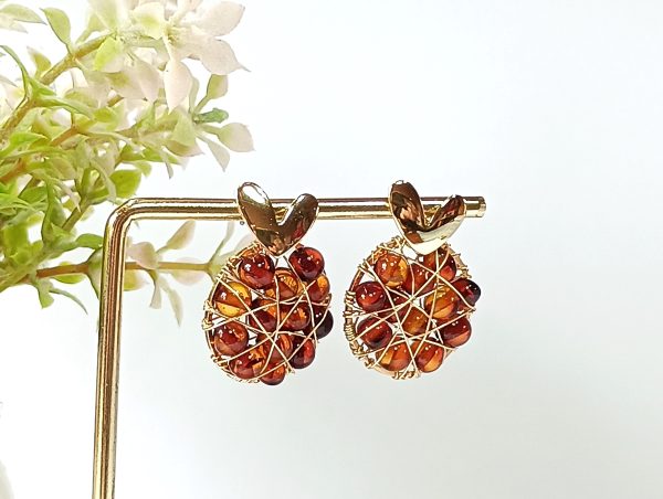 Aros Ámbar Báltico Tono Cognac - Imagen 8