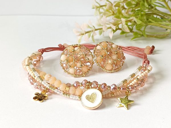 Conjunto Pulsera Adaptable y Aros - Imagen 4