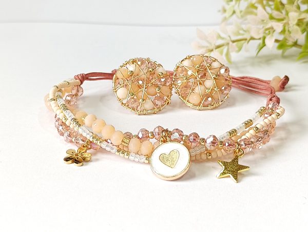 Conjunto Pulsera Adaptable y Aros - Imagen 5