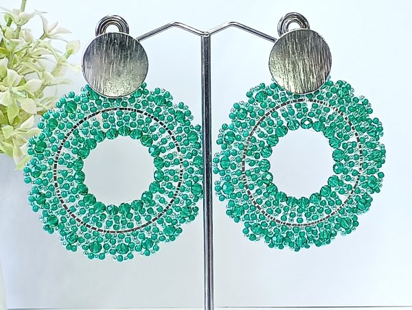 Maxi Aros Mostacillas Tono Verde