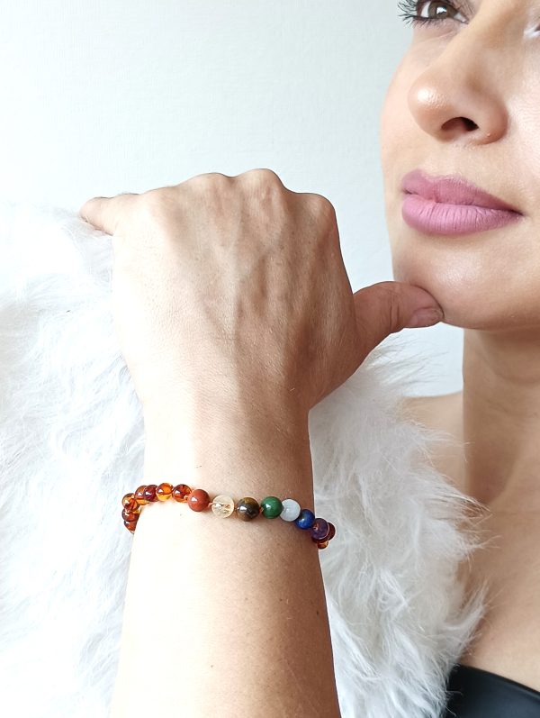 Pulsera Ámbar y 7 Chakras - Imagen 2