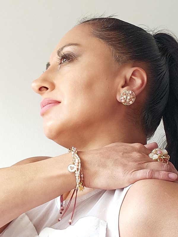 Conjunto Pulsera Adaptable y Aros - Imagen 9